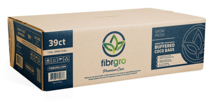 Fibrgro Buffered Coco Bag 1 Gal 50% WHC (39/Cs)