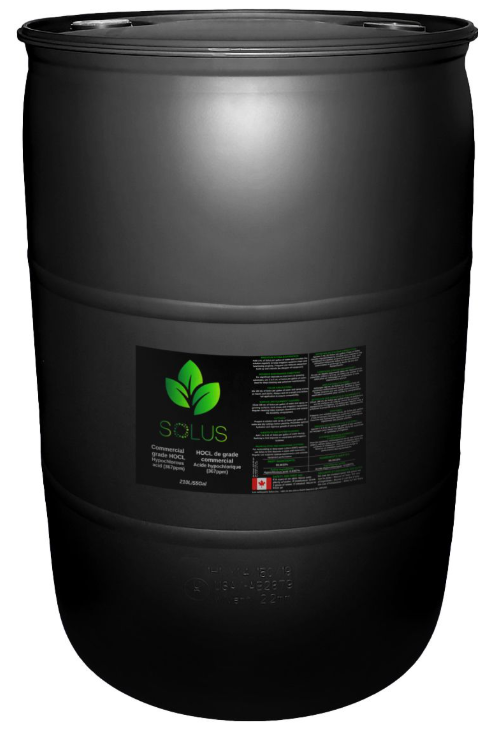 Solus Commercial Grade HOCL Hypochlorous Acid 205L
